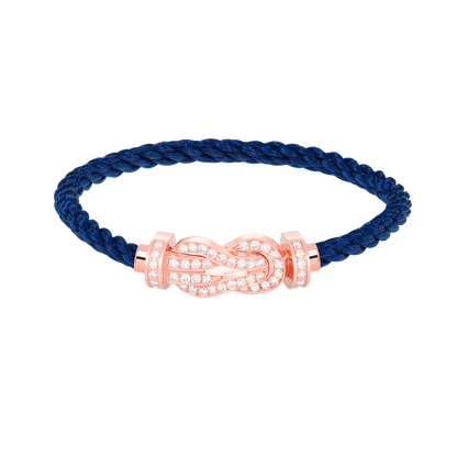 ¡®Moco¡¯CHANCE LARGE 8 FIGURE BUCKLE FULL DIAMOND BRACELET ROSE GOLD
