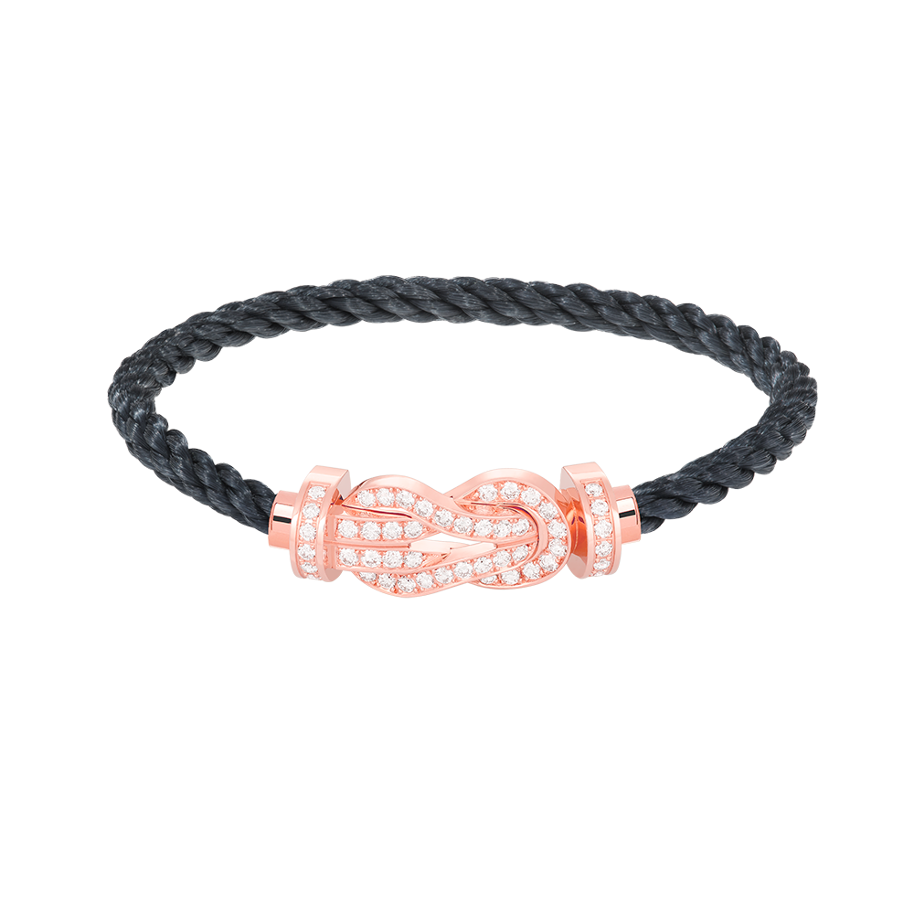 ¡®Moco¡¯CHANCE LARGE 8 FIGURE BUCKLE FULL DIAMOND BRACELET ROSE GOLD