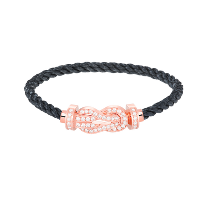 ¡®Moco¡¯CHANCE LARGE 8 FIGURE BUCKLE FULL DIAMOND BRACELET ROSE GOLD