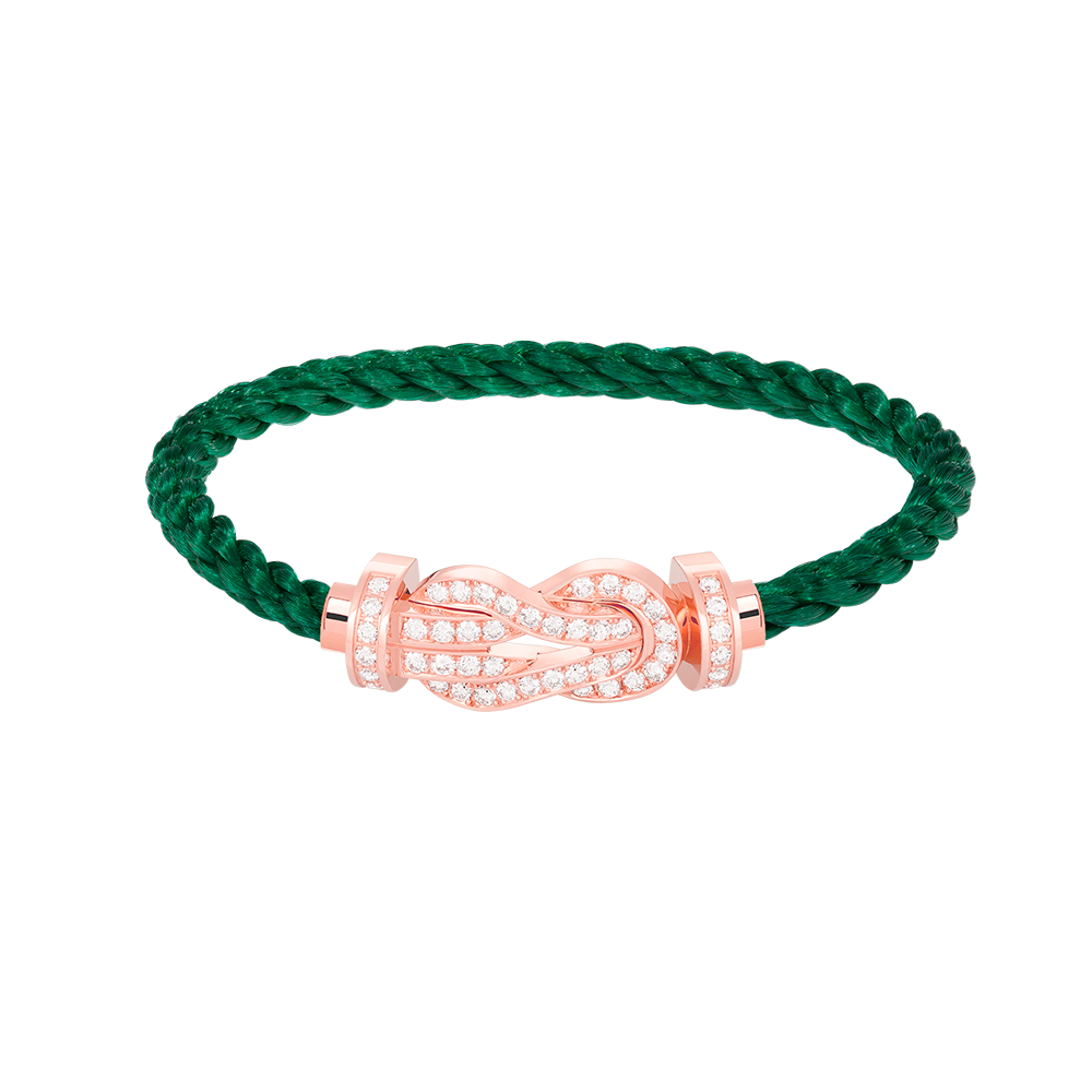 ¡®Moco¡¯CHANCE LARGE 8 FIGURE BUCKLE FULL DIAMOND BRACELET ROSE GOLD