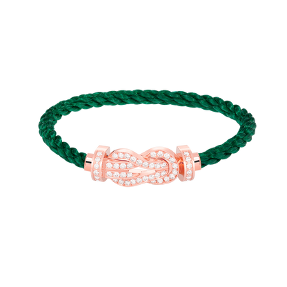 ¡®Moco¡¯CHANCE LARGE 8 FIGURE BUCKLE FULL DIAMOND BRACELET ROSE GOLD