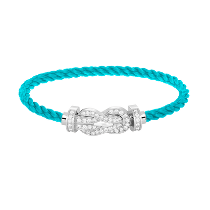 ¡®Moco¡¯CHANCE LARGE 8 FIGURE BUCKLE FULL DIAMOND BRACELET SILVER