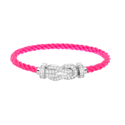 ¡®Moco¡¯CHANCE LARGE 8 FIGURE BUCKLE FULL DIAMOND BRACELET SILVER