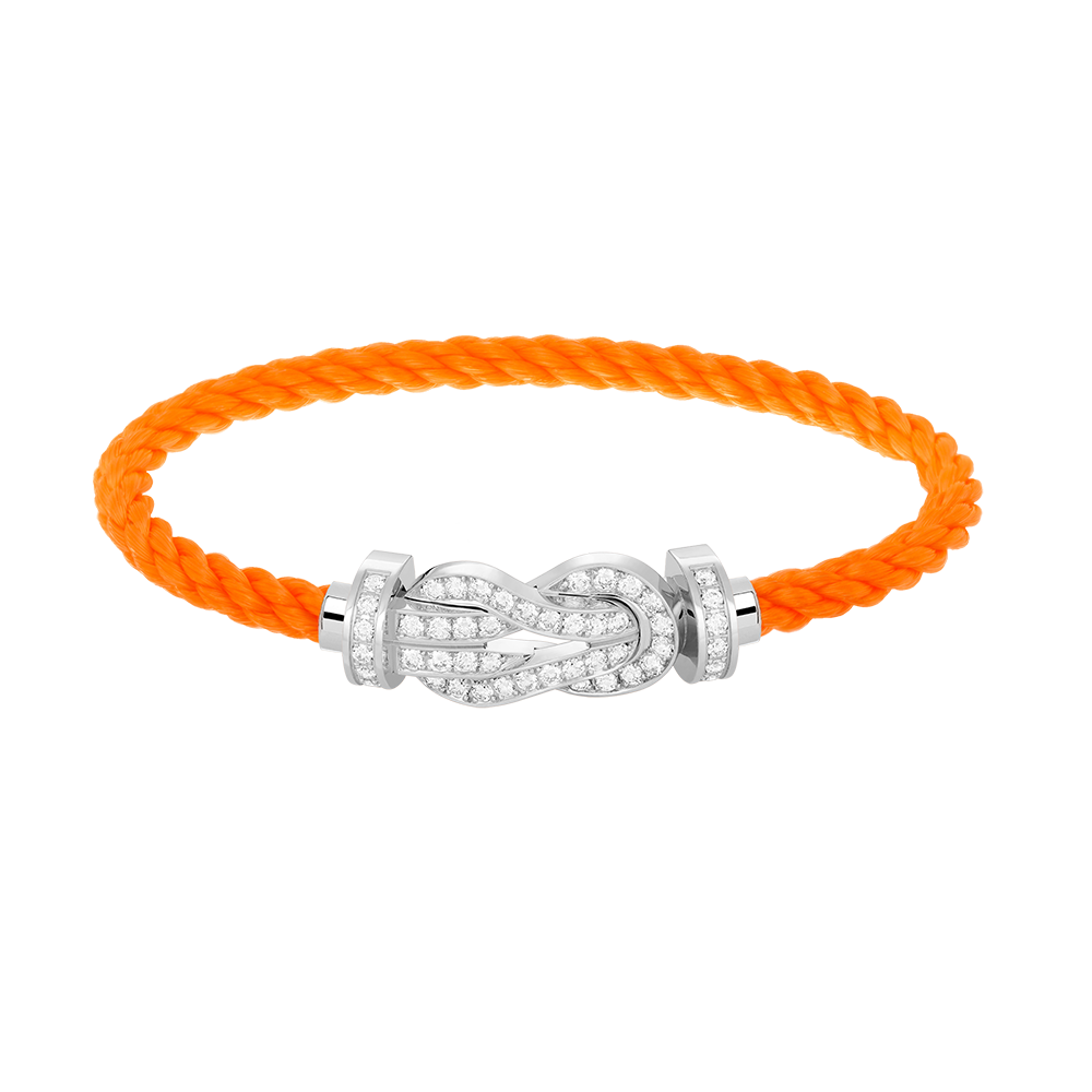 ¡®Moco¡¯CHANCE LARGE 8 FIGURE BUCKLE FULL DIAMOND BRACELET SILVER