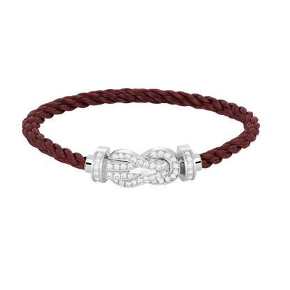 ¡®Moco¡¯CHANCE LARGE 8 FIGURE BUCKLE FULL DIAMOND BRACELET SILVER