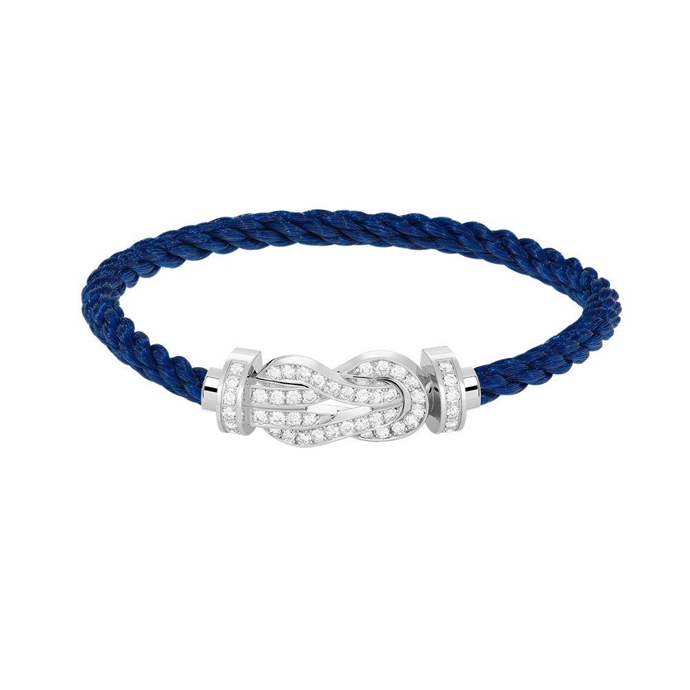 ¡®Moco¡¯CHANCE LARGE 8 FIGURE BUCKLE FULL DIAMOND BRACELET SILVER