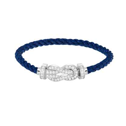 ¡®Moco¡¯CHANCE LARGE 8 FIGURE BUCKLE FULL DIAMOND BRACELET SILVER