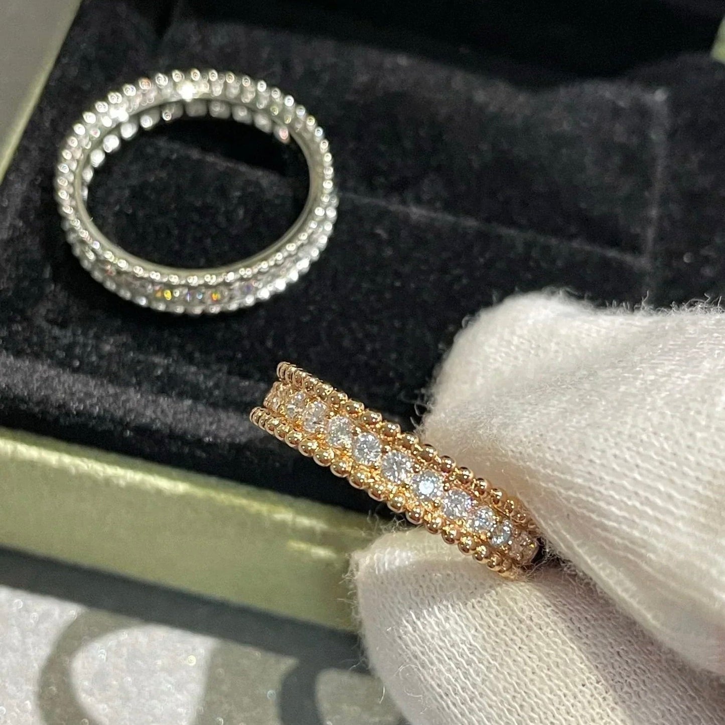 ¡®Moco¡¯PERLEE DIAMOND SILVER RING