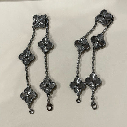[Moco]New CLOVER 5 MOTIF BLACK BRACELET
