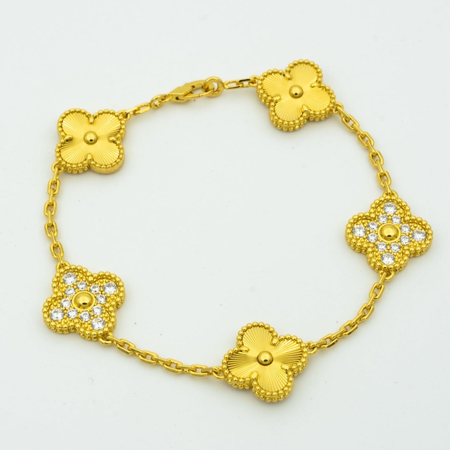 [Moco]New  CLOVER 5 MOTIF LASER BRACELET COLLECTION