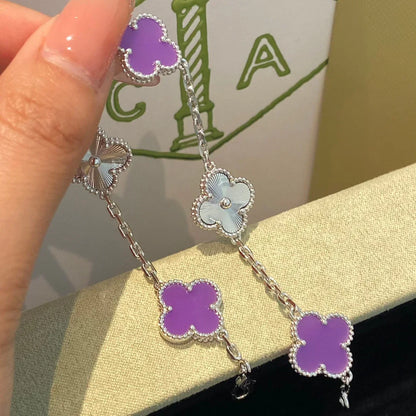 [Moco]New  CLOVER 5 MOTIF VIOLET BRACELET COLLECTION