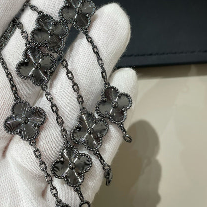 [Moco]New CLOVER 5 MOTIF BLACK BRACELET