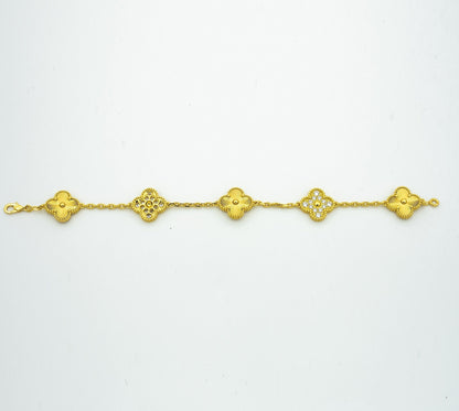 [Moco]New  CLOVER 5 MOTIF LASER BRACELET COLLECTION