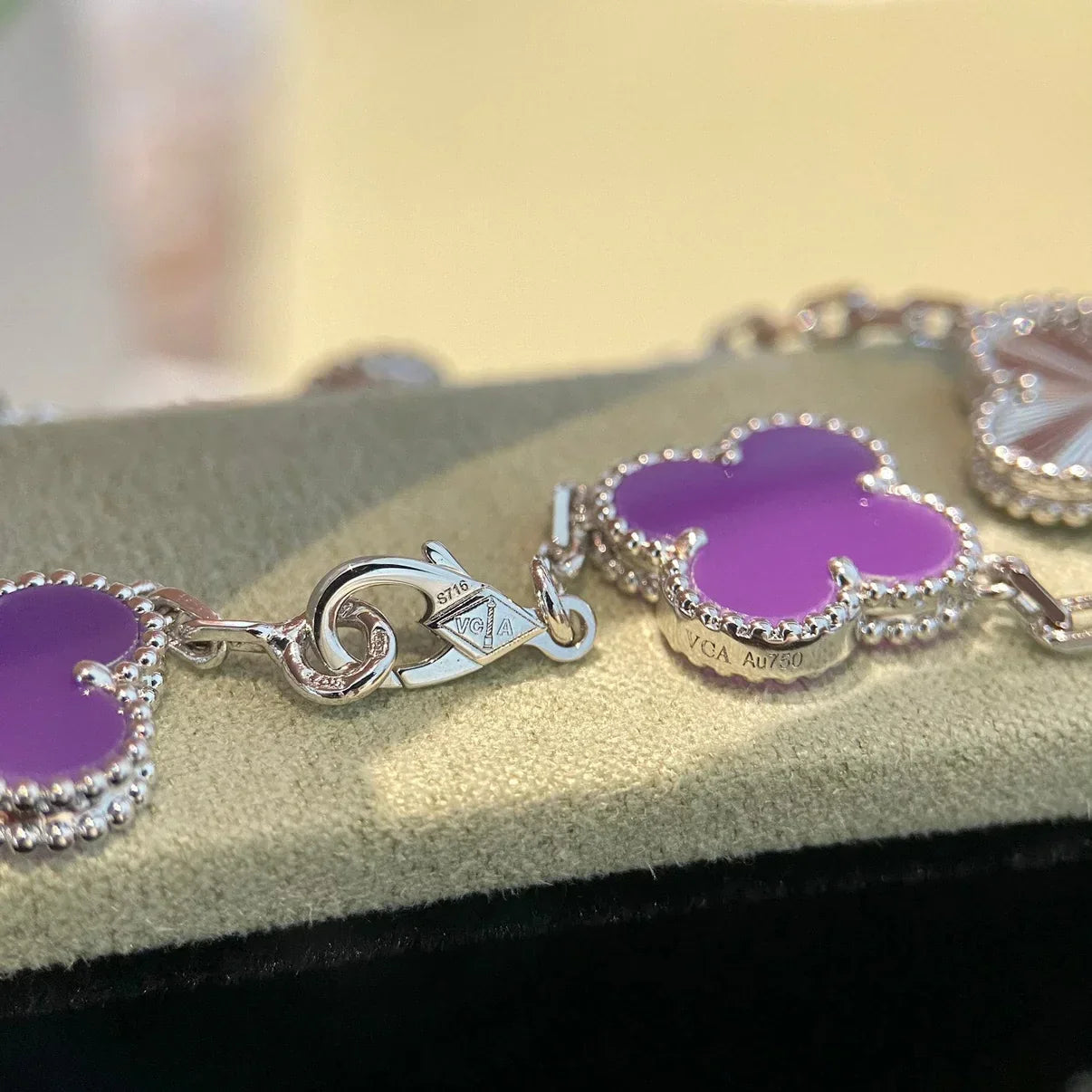 [Moco]New  CLOVER 5 MOTIF VIOLET BRACELET COLLECTION