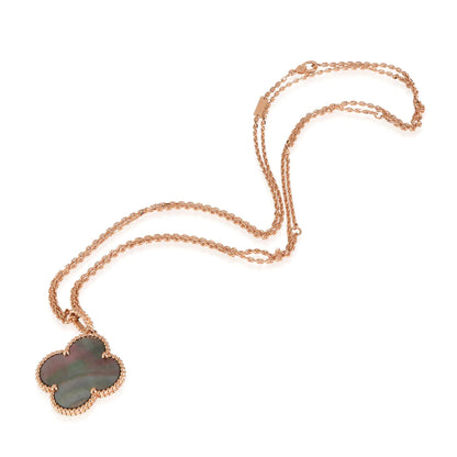 ¡®Moco¡¯CLOVER 25MM GOLD DARK MOP BIG CLOVER NECKLACE