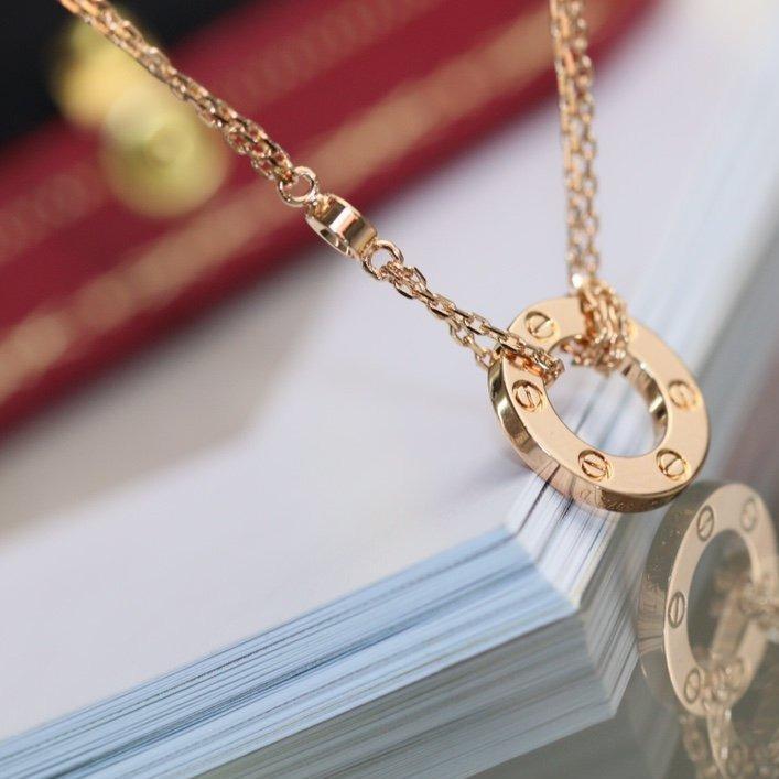 ¡®Moco¡¯LOVE NECKLACE ADJUSTABLE ROSE GOLD 2 DIAMOND