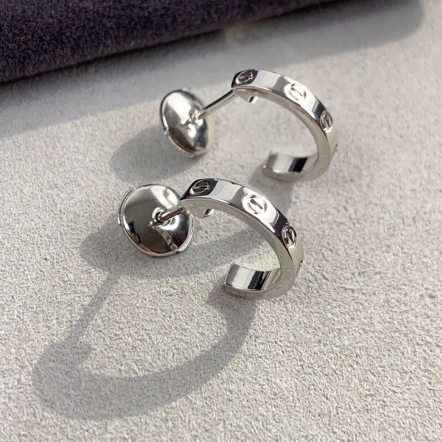 ¡®Moco¡¯LOVE EARRINGS 2.65MM SILVER