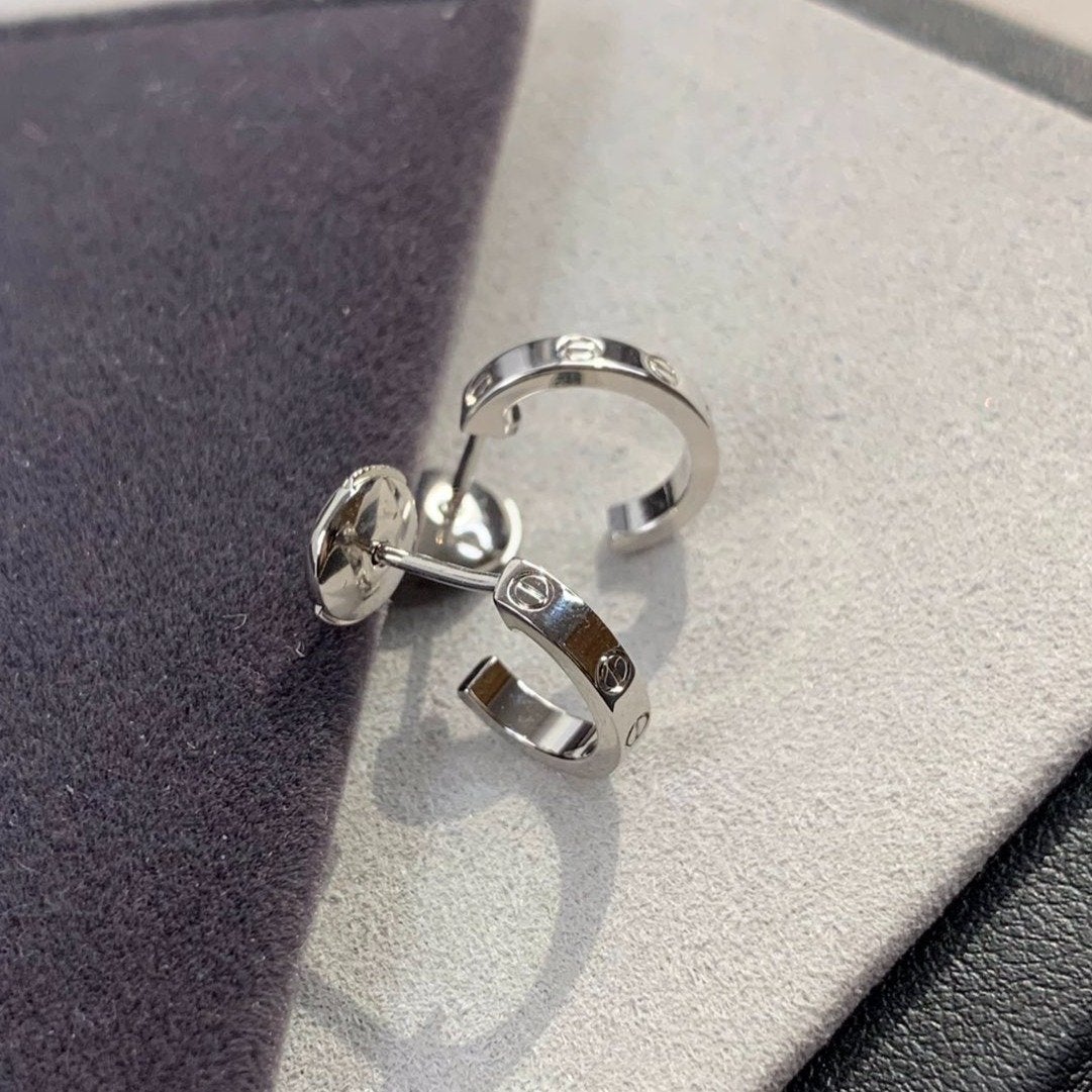 ¡®Moco¡¯LOVE EARRINGS 2.65MM SILVER