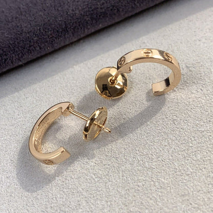 ¡®Moco¡¯LOVE EARRINGS 2.65MM PINK GOLD