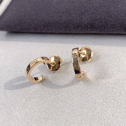 ¡®Moco¡¯LOVE EARRINGS 2.65MM PINK GOLD