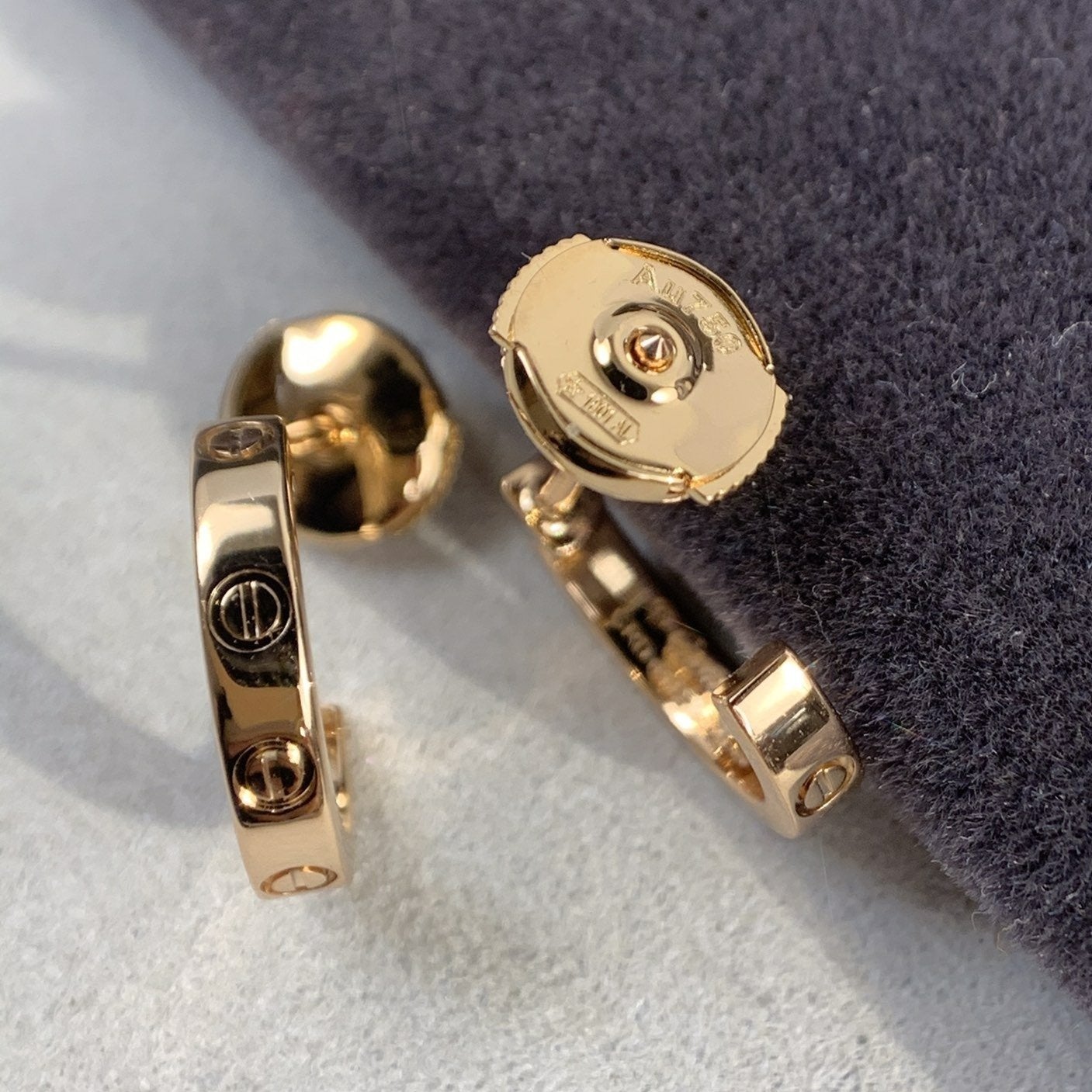 ¡®Moco¡¯LOVE EARRINGS 2.65MM PINK GOLD