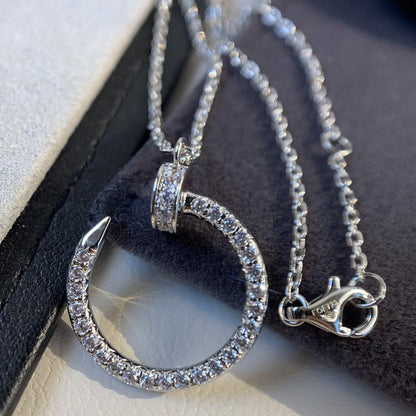 ¡®Moco¡¯JUSTE NECKLACE SILVER DIAMONDS