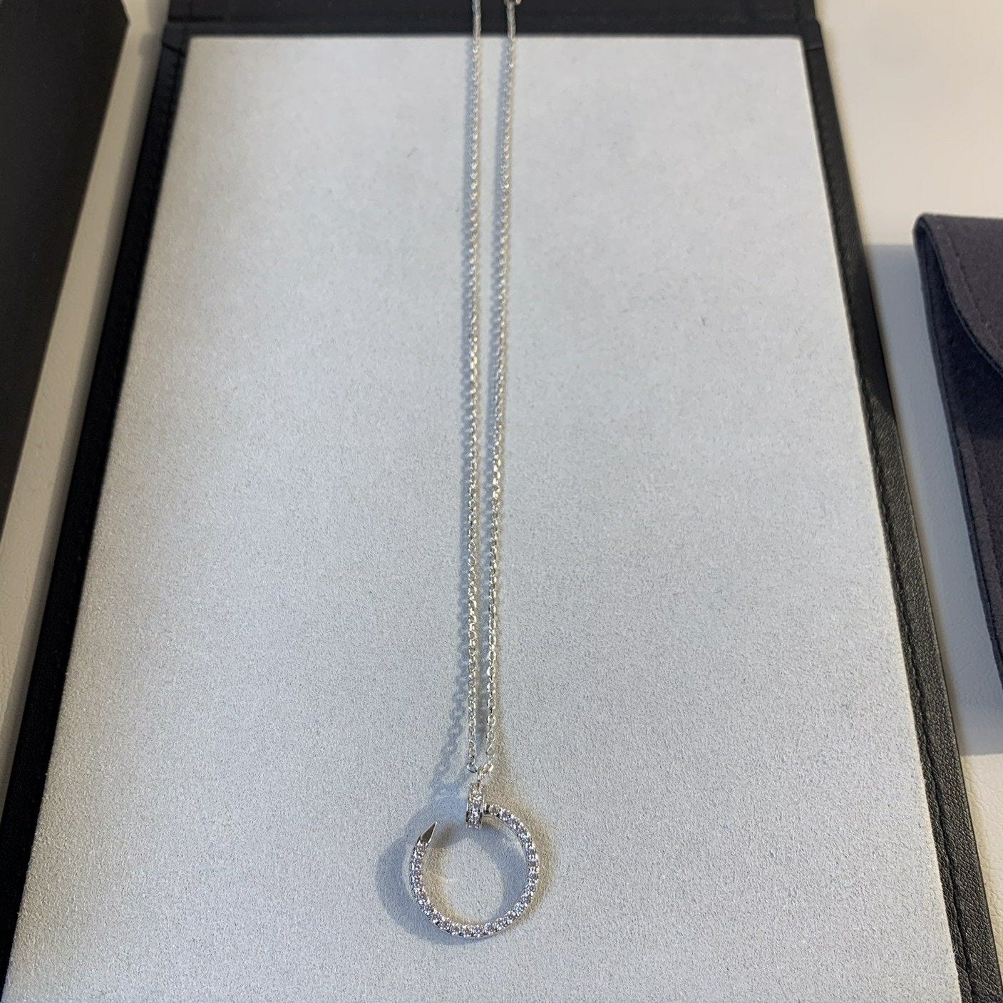 ¡®Moco¡¯JUSTE NECKLACE SILVER DIAMONDS