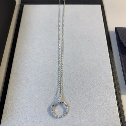 ¡®Moco¡¯JUSTE NECKLACE SILVER DIAMONDS