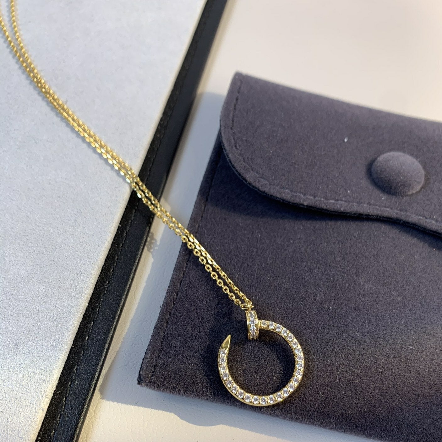 ¡®Moco¡¯JUSTE NECKLACE GOLD DIAMONDS