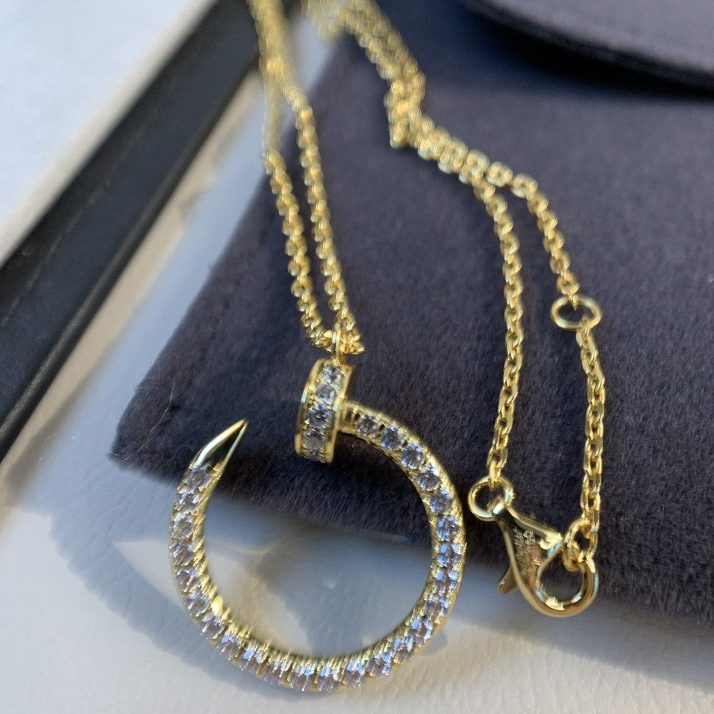 ¡®Moco¡¯JUSTE NECKLACE GOLD DIAMONDS