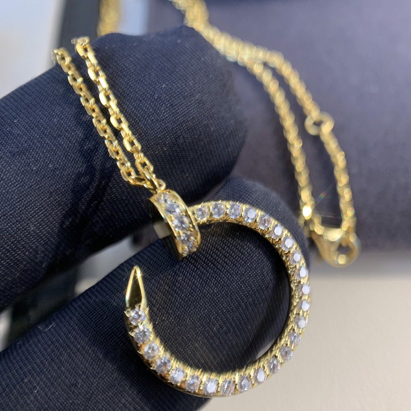 ¡®Moco¡¯JUSTE NECKLACE GOLD DIAMONDS