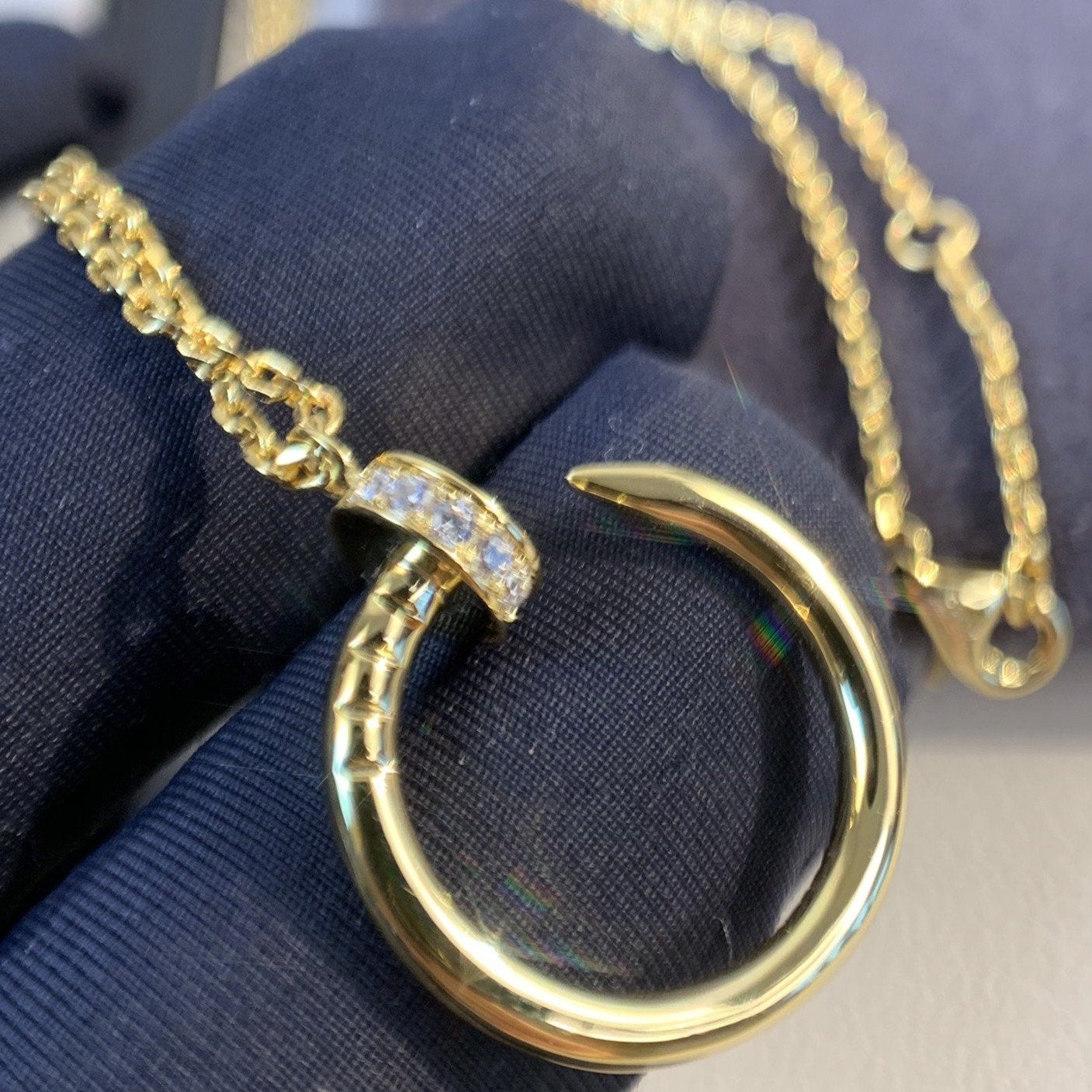 ¡®Moco¡¯JUSTE NECKLACE GOLD DIAMONDS