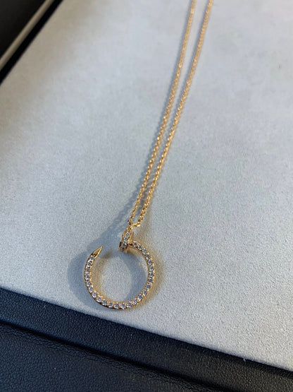 ¡®Moco¡¯JUSTE NECKLACE PINK GOLD DIAMONDS