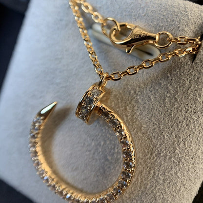¡®Moco¡¯JUSTE NECKLACE PINK GOLD DIAMONDS
