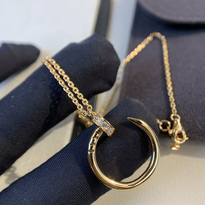 ¡®Moco¡¯JUSTE NECKLACE PINK GOLD DIAMONDS