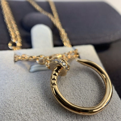 ¡®Moco¡¯JUSTE NECKLACE PINK GOLD DIAMONDS