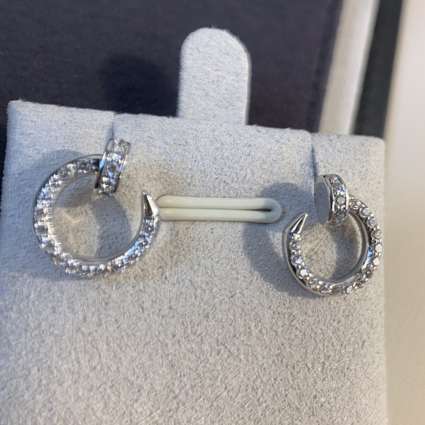 ¡®Moco¡¯JUSTE EARRINGS SILVER DIAMONDS