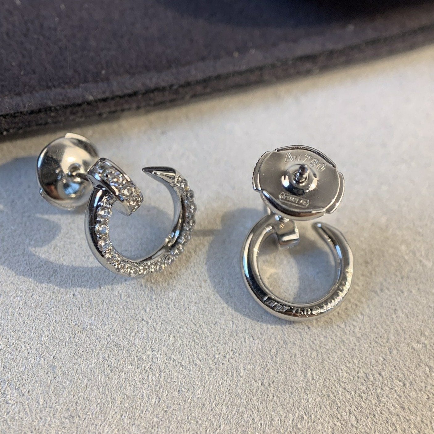 ¡®Moco¡¯JUSTE EARRINGS SILVER DIAMONDS