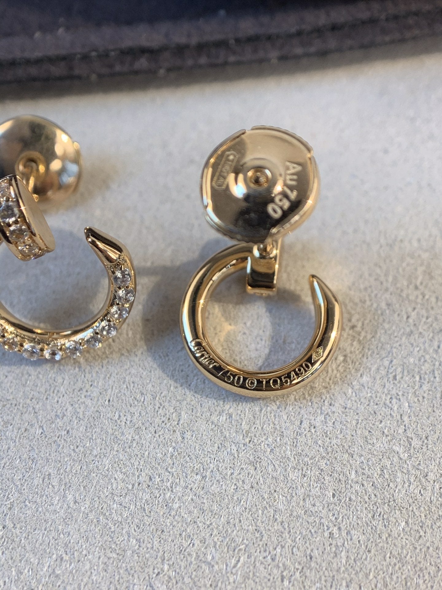 ¡®Moco¡¯JUSTE EARRINGS GOLD DIAMONDS