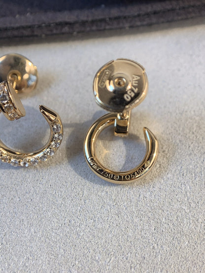 ¡®Moco¡¯JUSTE EARRINGS GOLD DIAMONDS