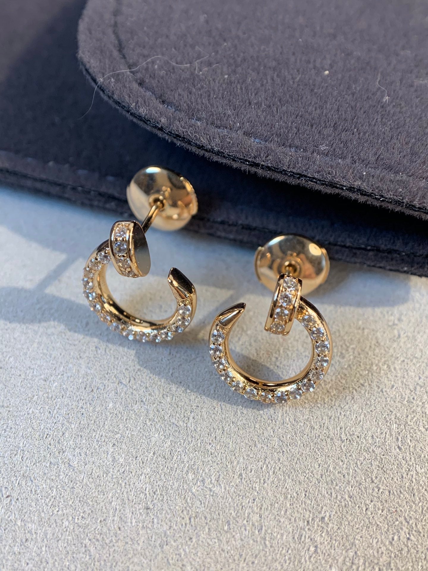 ¡®Moco¡¯JUSTE EARRINGS GOLD DIAMONDS