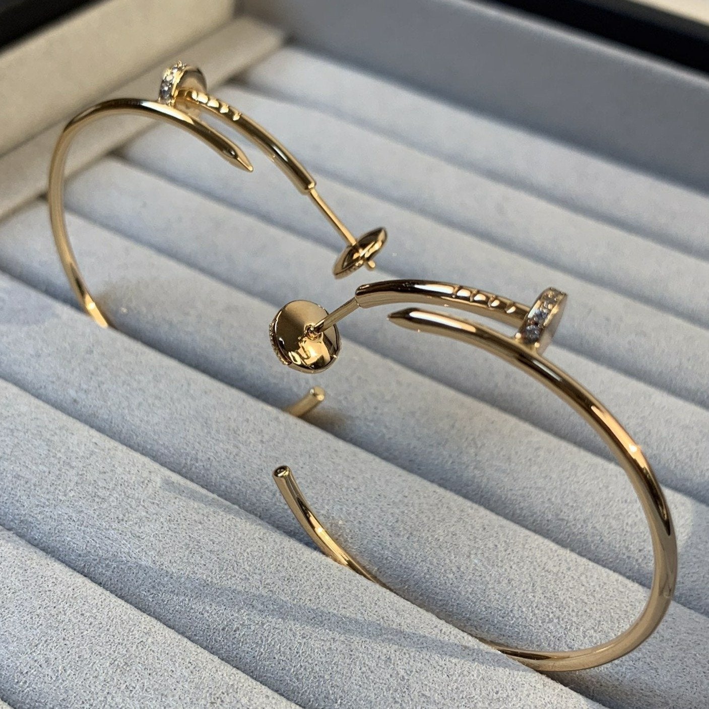 ¡®Moco¡¯JUSTE EARRINGS GOLD DIAMONDS 1.8MM