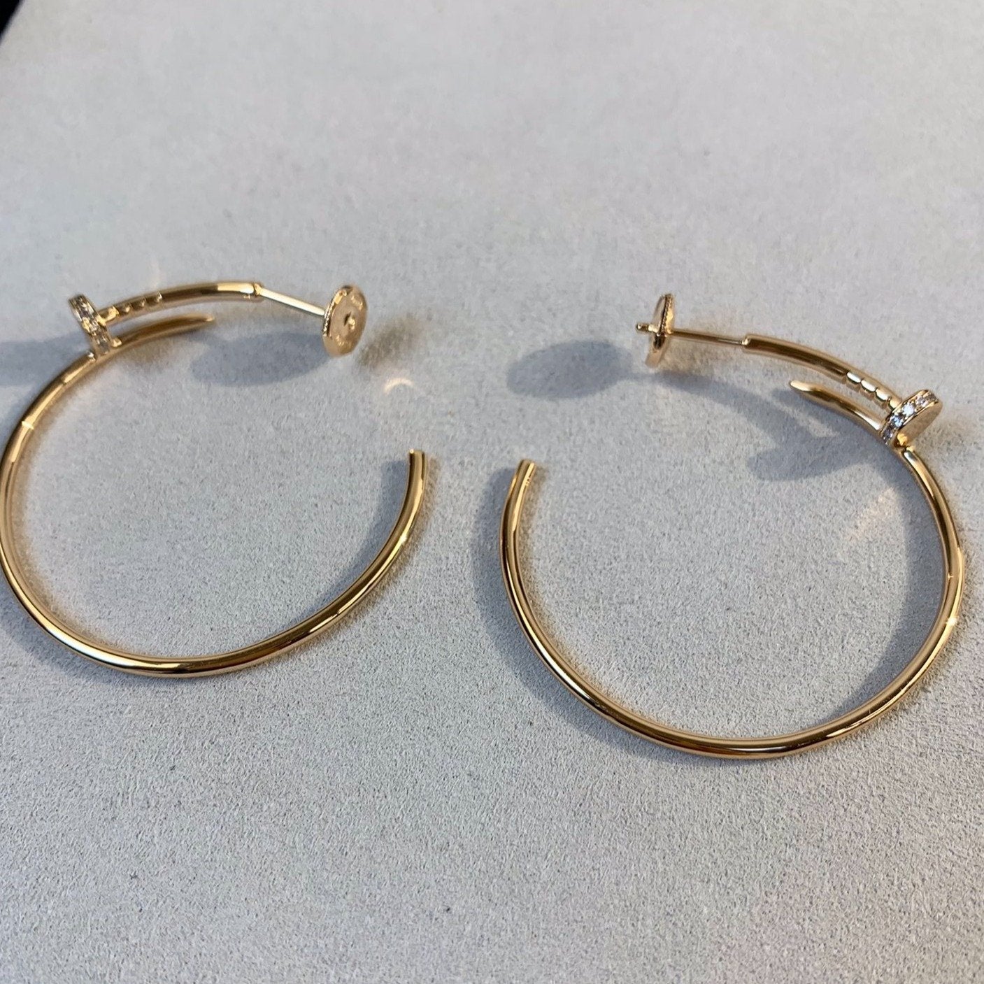 ¡®Moco¡¯JUSTE EARRINGS GOLD DIAMONDS 1.8MM