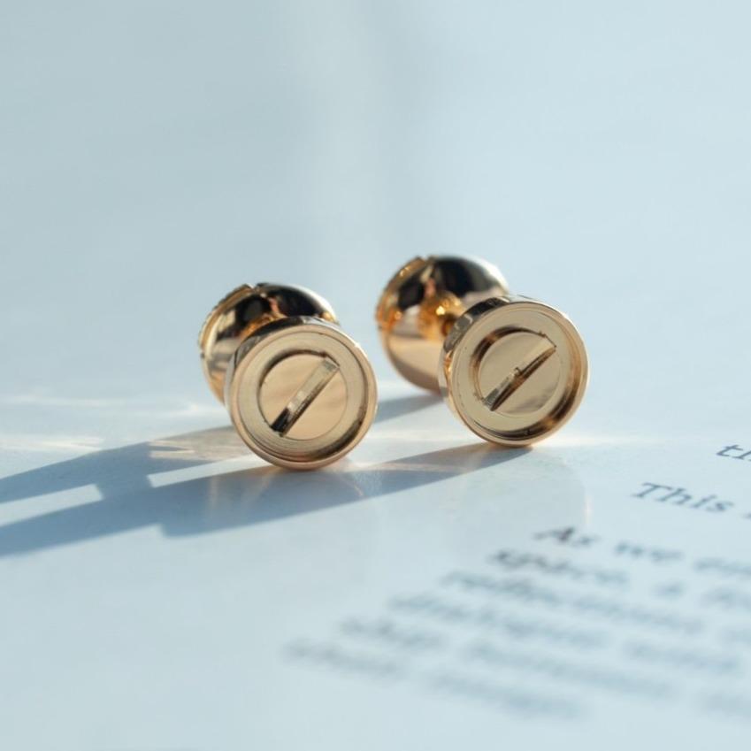 ¡®Moco¡¯LOVE EARRINGS PINK GOLD 10MM