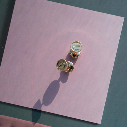 ¡®Moco¡¯LOVE EARRINGS PINK GOLD 10MM
