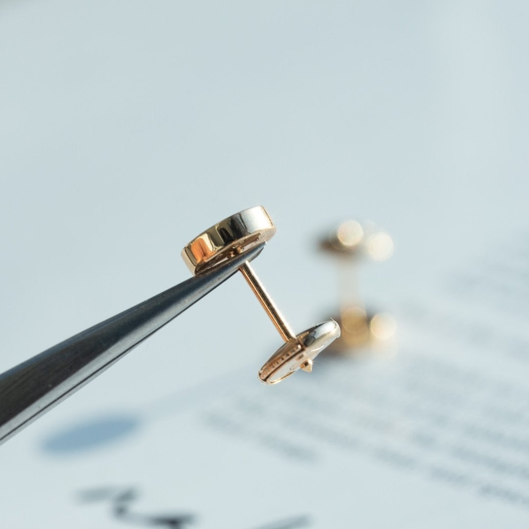¡®Moco¡¯LOVE EARRINGS PINK GOLD 10MM