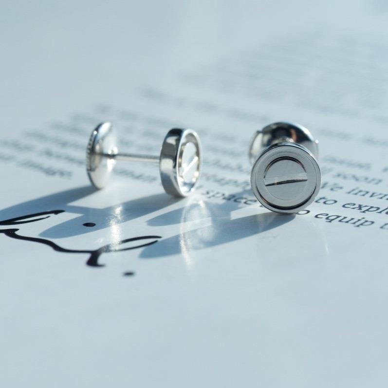 ¡®Moco¡¯LOVE EARRINGS SILVER 10MM