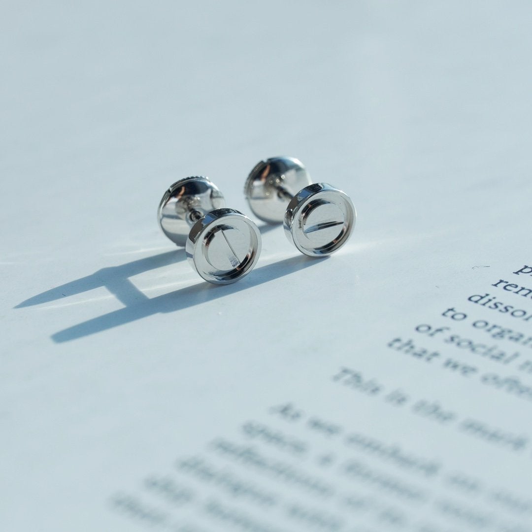 ¡®Moco¡¯LOVE EARRINGS SILVER 10MM