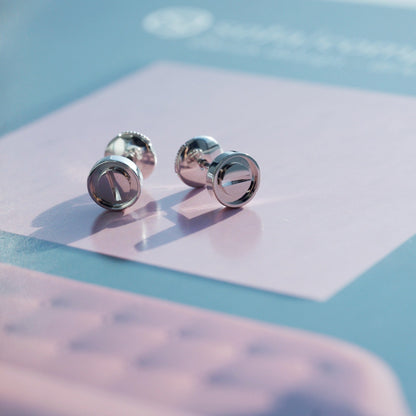 ¡®Moco¡¯LOVE EARRINGS SILVER 10MM