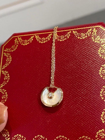 ¡®Moco¡¯AMULETTE ROSE GOLD MOP NECKLACE